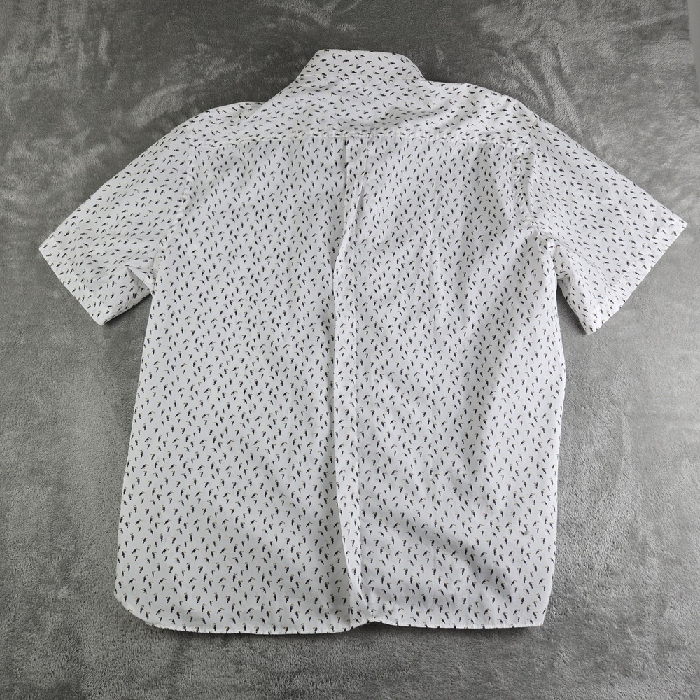 Pronto Uomo Shirt‎ Mens XXL White Toucan Print Short Sleeve Casual Vacation 3XL - Picture 2 of 12
